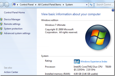     Windows 7 -  