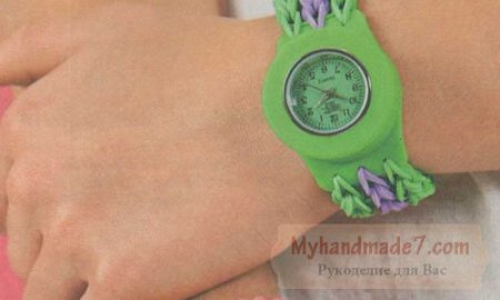 Вироби з резинок: браслети для наручних годинників