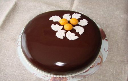 Глазур для торта з какао, молока і сметани