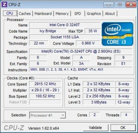  Intel Core I33240:   