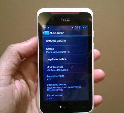 HTC Desire 210:   