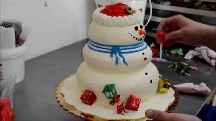 Торт снеговик фото с рецептом