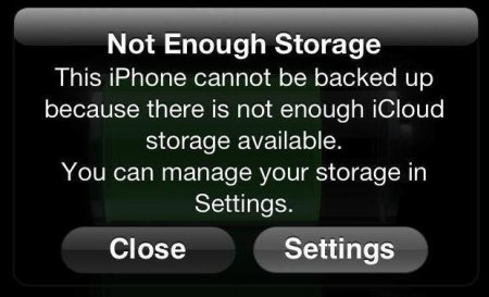 Not Enough Storage  IPhone:     ?