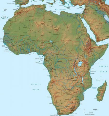 Особливості географічного положення та природи Африки. Як розташований материк Африка відносно інших материків?