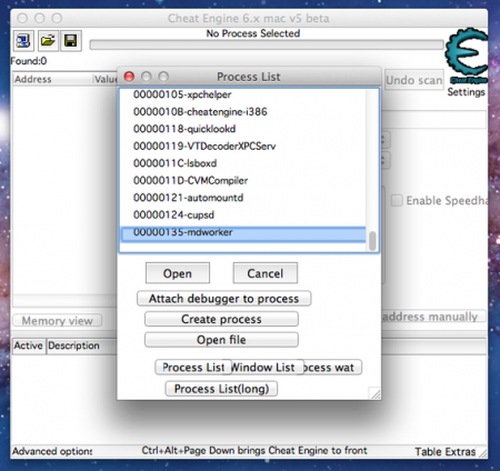    Cheat Engine:  