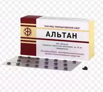 Таблетки "Альтан". Інструкція із застосування, відгуки, властивості Таблетки "Альтан". Інструкція із застосування, відгуки, властивості